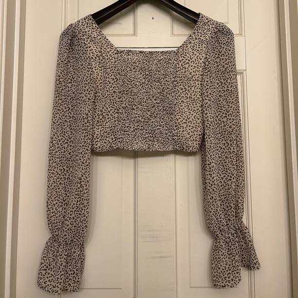 Altar'd State Animal Print Blouse - Picture 2 of 3